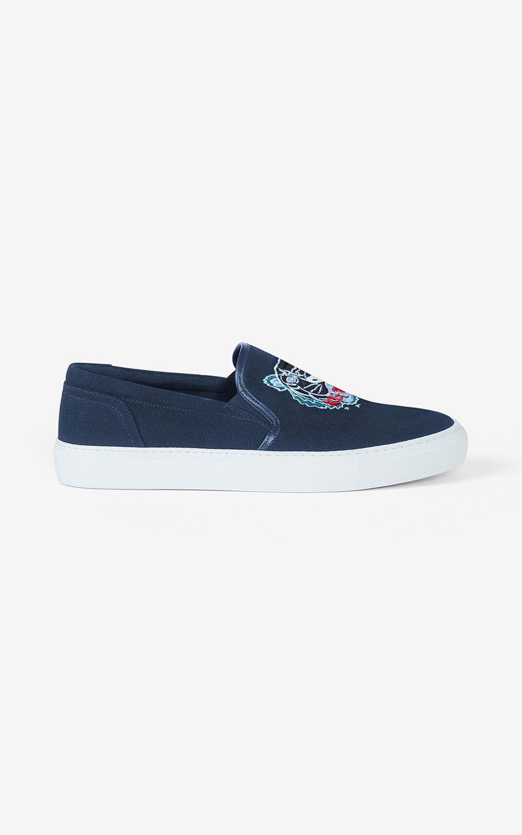 Kenzo K Skate Tiger lace free Zapatillas Hombre Azul Marino Azules | 2358746-GA